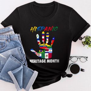 Happy National Hispanic Heritage Month All Countries Heart T-Shirt