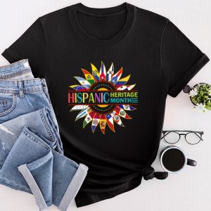 Happy National Hispanic Heritage Month All Countries Heart T-Shirt