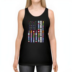 Happy National Hispanic Heritage Month All Countries Heart Tank Top 2 4