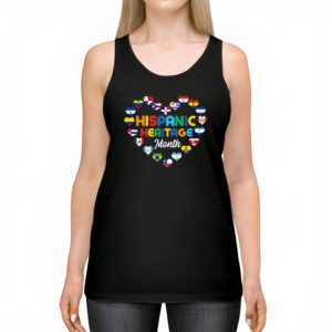 Happy National Hispanic Heritage Month All Countries Heart Tank Top 2 5