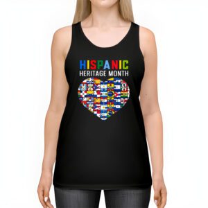 Happy National Hispanic Heritage Month All Countries Heart Tank Top 2 7