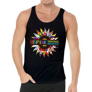 Happy National Hispanic Heritage Month All Countries Heart Tank Top 3 2