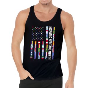 Happy National Hispanic Heritage Month All Countries Heart Tank Top 3 4