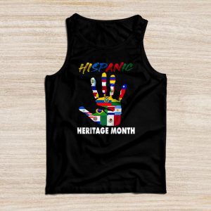 Happy National Hispanic Heritage Month All Countries Heart Tank Top