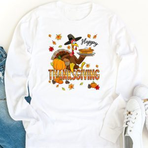 Happy Thanksgiving For Turkey Day Family Dinner Longsleeve Tee 1 2