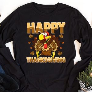 Happy Thanksgiving For Turkey Day Family Dinner Longsleeve Tee 1 4