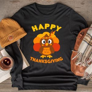 Funny Thanksgiving Shirts Thankful Grateful Blessed Turkey Day Family Dinner Longsleeve Tee