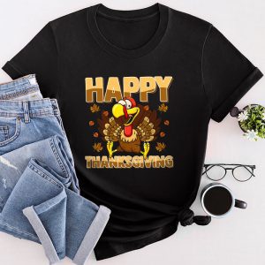 Funny Thanksgiving Shirts Thankful Grateful Blessed Turkey Day Family Dinner T-Shirt