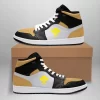 (Hawaiian) Kanaka Maoli High Sneakers Air Jordan 1 - Retro Gold Toe JD1 Shoes