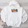 Hello Fall Pumpkin Love Fall Y'All Leopard Peace Love Fall Hoodie