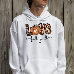 Hello Fall Pumpkin Love Fall YAll Leopard Peace Love Fall Hoodie 2 1