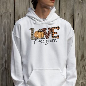 Hello Fall Pumpkin Love Fall YAll Leopard Peace Love Fall Hoodie 2 2