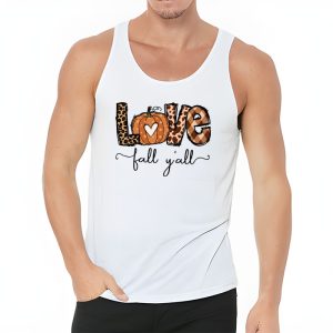 Hello Fall Pumpkin Love Fall YAll Leopard Peace Love Fall Tank Top 3 1