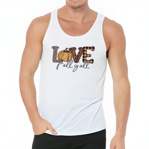 Hello Fall Pumpkin Love Fall YAll Leopard Peace Love Fall Tank Top 3 2