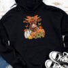 Highland Cow Fall And Leaves Pumpkins Autumn Thanksgiving Hoodie