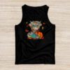 Highland Cow Fall And Leaves Pumpkins Autumn Thanksgiving Tank Top