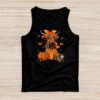 Highland Cow Fall And Leaves Pumpkins Autumn Thanksgiving Tank Top
