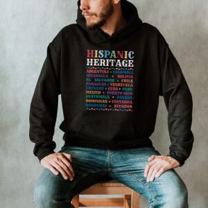 Hispanic Heritage Month 2023 National Latino Countries Flag Hoodie 2 3