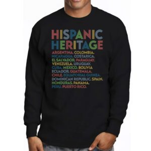 Hispanic Heritage Month 2023 National Latino Countries Flag Longsleeve Tee 3 1