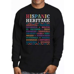 Hispanic Heritage Month 2023 National Latino Countries Flag Longsleeve Tee 3 3