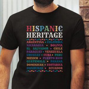 Hispanic Heritage Month 2023 National Latino Countries Flag T Shirt 2 3