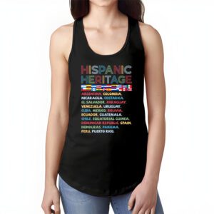 Hispanic Heritage Month 2023 National Latino Countries Flag Tank Top 1 2