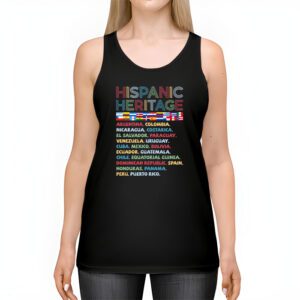 Hispanic Heritage Month 2023 National Latino Countries Flag Tank Top 2 2