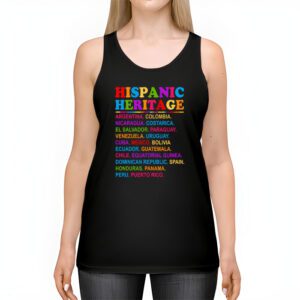 Hispanic Heritage Month 2023 National Latino Countries Flag Tank Top 2