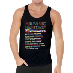 Hispanic Heritage Month 2023 National Latino Countries Flag Tank Top 3 2