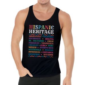 Hispanic Heritage Month 2023 National Latino Countries Flag Tank Top 3 3