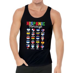 Hispanic Heritage Month 2023 National Latino Countries Flag Tank Top 3 4