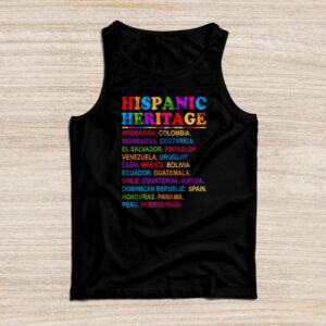 Hispanic Heritage Month 2023 National Latino Countries Flag Tank Top