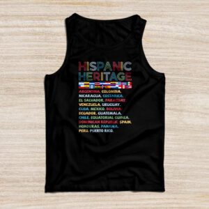 Hispanic Heritage Month 2023 National Latino Countries Flag Tank Top