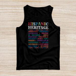 Hispanic Heritage Shirts National Latino Countries Special Tank Top