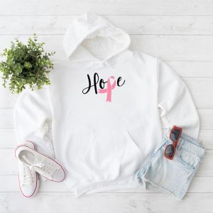 Hope Pink Ribbon Leopard Sunflower Breast Cancer Awareness Hoodie 1 1