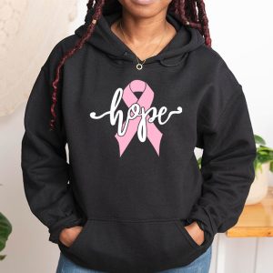 Hope Pink Ribbon Leopard Sunflower Breast Cancer Awareness Hoodie 1 2