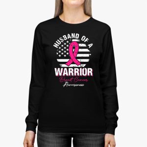 Husband Of A Warrior Breast Cancer Awareness Support Squad Longsleeve Tee 2 1