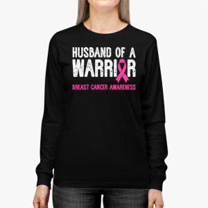 Husband Of A Warrior Breast Cancer Awareness Support Squad Longsleeve Tee 2 3