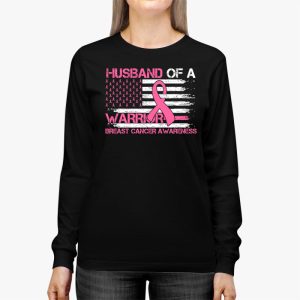 Husband Of A Warrior Breast Cancer Awareness Support Squad Longsleeve Tee 2