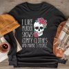 I Like Murder Shows Comfy Clothes 3 People Messy Bun Longsleeve Tee