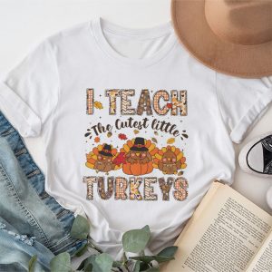 I Teach The Cutest Little Turkeys Teacher Thanksgiving Women T-Shirt