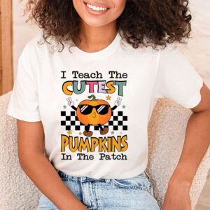 I Teach The Cutest Pumpkins In The Patch Retro Teacher Fall T Shirt 1 3