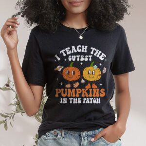 I Teach The Cutest Pumpkins In The Patch Retro Teacher Fall T Shirt 1 5