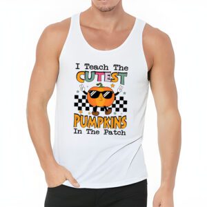 I Teach The Cutest Pumpkins In The Patch Retro Teacher Fall Tank Top 3 3