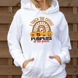 I Teach The Cutest Pumpkins In The Patch Teacher Halloween Hoodie 3 1