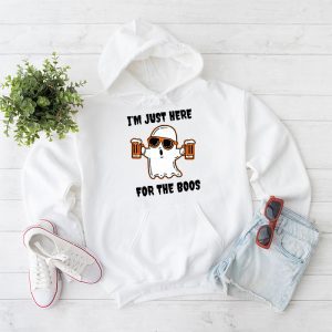 Im Just Here For The Boos Funny Halloween Beer Lovers Drink Hoodie 1 3