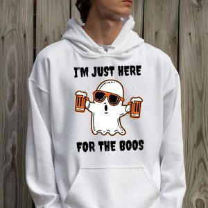 Im Just Here For The Boos Funny Halloween Beer Lovers Drink Hoodie 2 3