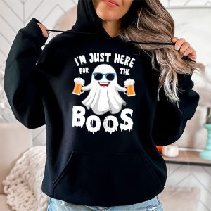 Im Just Here For The Boos Funny Halloween Beer Lovers Drink Hoodie 2