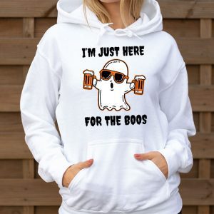 Im Just Here For The Boos Funny Halloween Beer Lovers Drink Hoodie 3 3