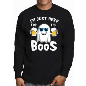 Im Just Here For The Boos Funny Halloween Beer Lovers Drink Longsleeve Tee 3 2